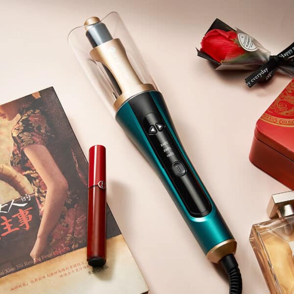 curling iron with decoration book