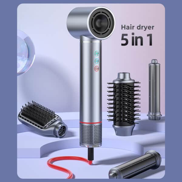 high speed hair dryer brush with 4 attachments