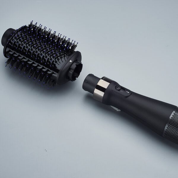 black hot air brush with oval brush and body separated